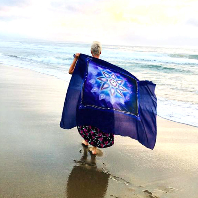 Soul Mandala Luxury Scarf/altar cloth